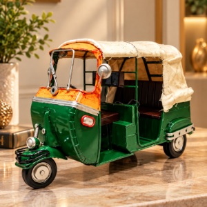 Green Vintage Green Auto Rickshaw