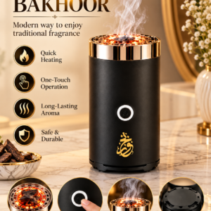 Black Electric Bakhoor Burner Black
