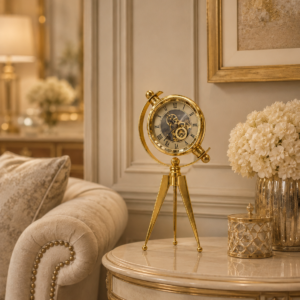 Luxury Gold Table Clock | Table Clock for Home & Office Decor