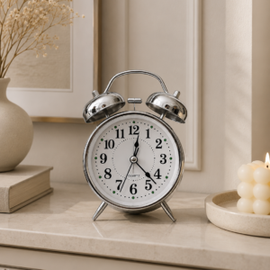 Silver Vintage Silver Twin Bell