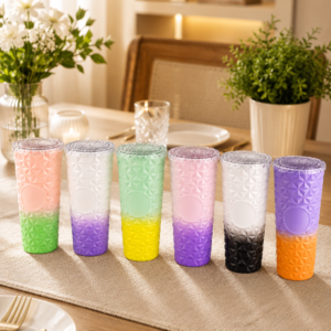 Matte Ombre Studded Sipper