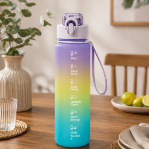 Motivational Gradient Water Bottle