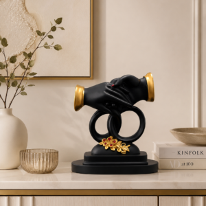 Black Decorative Sculpture