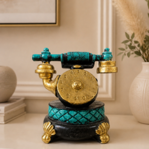 Vintage Telephone Resin Showpiece