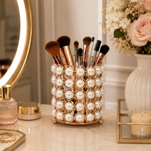 Gold Brush Holder