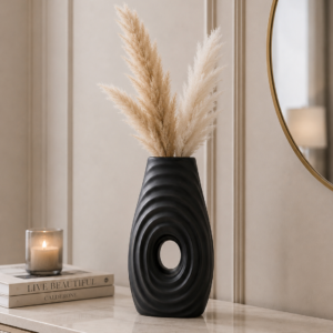 Black Decorative Vase
