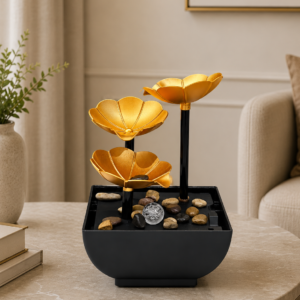 Golden Tabletop Fountain