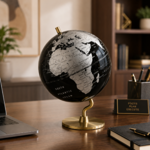 Black Decorative Globe