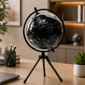 Black Decorative Globe