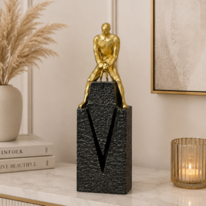 Black Decorative Sculpture